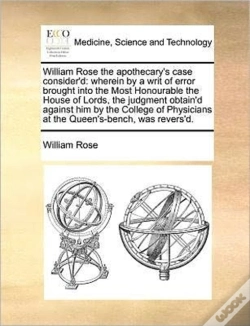 Capa do artigo William Rose The Apothecary'S Case Consi