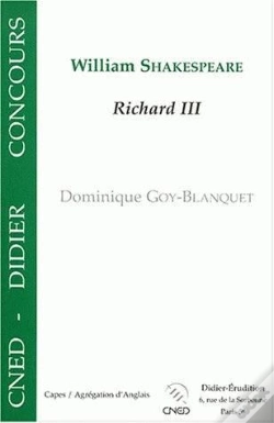 Capa do artigo William Shakespeare, "Richard Iii"