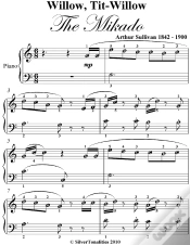 Capa do artigo Willow Tit Willow Easy Piano Sheet Music