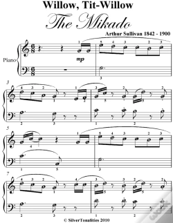 Capa do artigo Willow Tit Willow Easy Piano Sheet Music