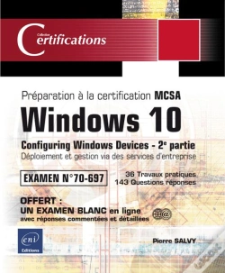 Capa do artigo Windows 10 - Deploiement Et Gestion Via Des Services D'Entreprise - Preparation A La Certification M