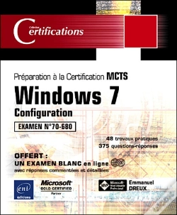 Capa do artigo Windows 7 Configuration ; Préparation À La Certification Mcts, Examen N°70-680