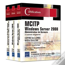 Capa do artigo Windows Server 2008 Certification Mcitp Administrateur Serveur - Coffret De 3 Livres : 3 Examens