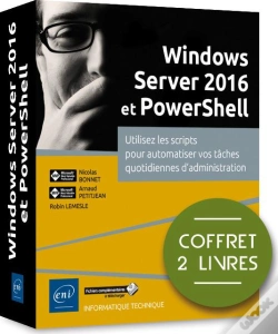 Capa do artigo Windows Server 2016 Et Powershell - Coffret De 2 Livres : Utilisez Les Scripts Pour Automatiser Vos