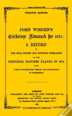 Capa do artigo Wisden Cricketers' Almanack 1875