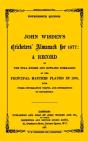 Wisden Cricketers' Almanack 1877 - Preview