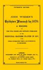 Wisden Cricketers' Almanack 1878 - Preview