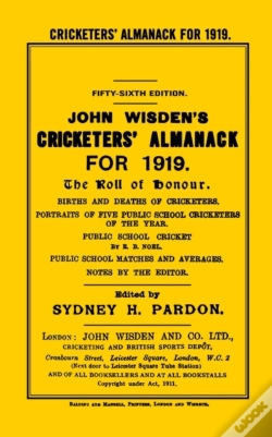 Capa do artigo Wisden Cricketers' Almanack 1919