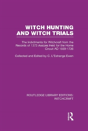 Witch Hunting And Witch Trials (Rle Witchcraft) - Preview