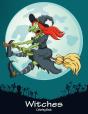 Witches Coloring Book 1 - Preview