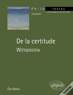 Capa do artigo Wittgenstein, De La Certitude