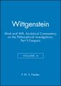 Wittgenstein, Part Ii: Exegesis Â§Â§428-693 - Preview