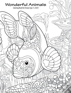 Capa do artigo Wonderful Animals Coloring Book For Grown-Ups 1, 2 & 3