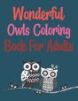 Wonderful Owls Coloring Book For Adults - Preview
