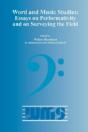 Word And Music Studies: Essays On Performativity And On Surveying The Field - Preview
