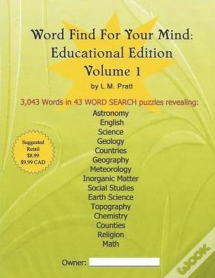 Word Find For Your Mind: Educational Edition