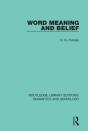 Word Meaning And Belief - Preview