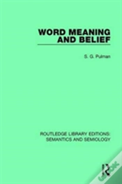 Capa do artigo Word Meaning And Belief