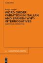 Word Order Variation In Italian And Spanish Why-Interrogatives - Preview