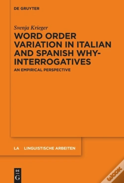 Capa do artigo Word Order Variation In Italian And Spanish Why-Interrogatives