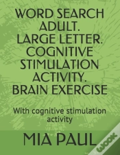 Capa do artigo Word Search Adult. Large Letter.  Cognitive Stimulation Activity.  Brain Exercise