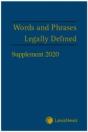 Words And Phrases Legally Defined 2020 Supplement - Preview