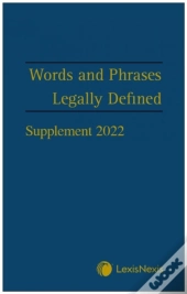 Words And Phrases Legally Defined 2022 Supplement