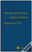 Words And Phrases Legally Defined 2023 Supplement