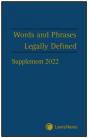 Words And Phrases Legally Defined 2023 Supplement - Preview