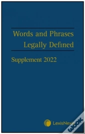 Words And Phrases Legally Defined 2023 Supplement