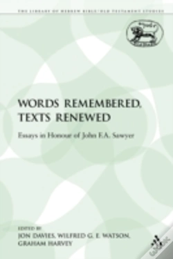 Capa do artigo Words Remembered, Texts Renewed