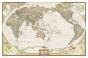 World Political Antique Pacific Centered Map - Preview