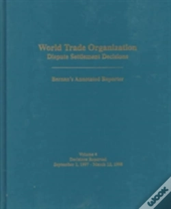 Capa do artigo World Trade Organization Dispute Settlement Decisionsdecisions Reported 1 September 1997-12 March 1998
