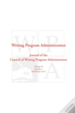 Capa do artigo Wpa: Writing Program Administration 36.1