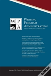 Capa do artigo Wpa: Writing Program Administration 40.3 (Summer 2017)