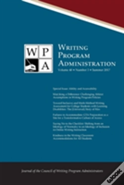 Capa do artigo Wpa: Writing Program Administration 40.3 (Summer 2017)