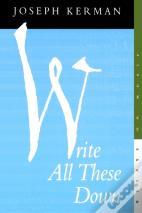 Write All These Down