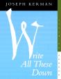Write All These Down - Preview