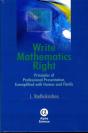 Write Mathematics Right - Preview