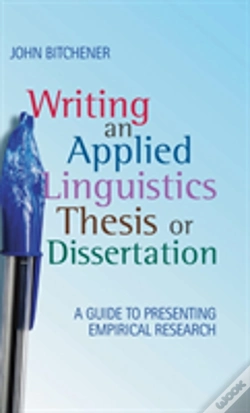 Capa do artigo Writing An Applied Linguistics Thesis Or Dissertation
