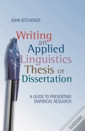 Capa do artigo Writing An Applied Linguistics Thesis Or Dissertation