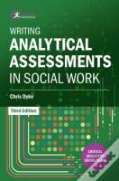 Writing Analytical Assessments In Social Work