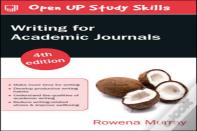 Writing For Academic Journals 4e