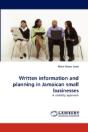 Written Information And Planning In Jamaican Small Businesses - Preview