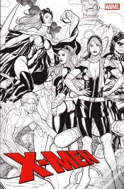 Capa do artigo X-Men 2012 001 Vc N&B