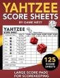 Yahtzee Score Sheets: 125 Large Score Pa - Preview