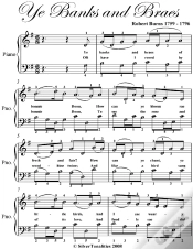 Capa do artigo Ye Banks And Braes Elementary Piano Sheet Music