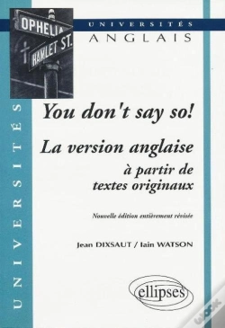 Capa do artigo You Don'T Say So ! La Version Anglaise À Partir De Textes Originaux