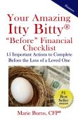 Your Amazing  Itty Bitty Before Financial Checklist