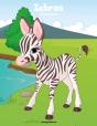 Zebras Coloring Book 1 - Preview